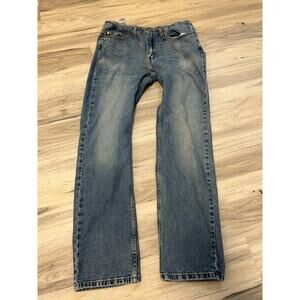 Levis 514 Slim Straight Jeans Mens 32X32 Blue Light Wash Denim